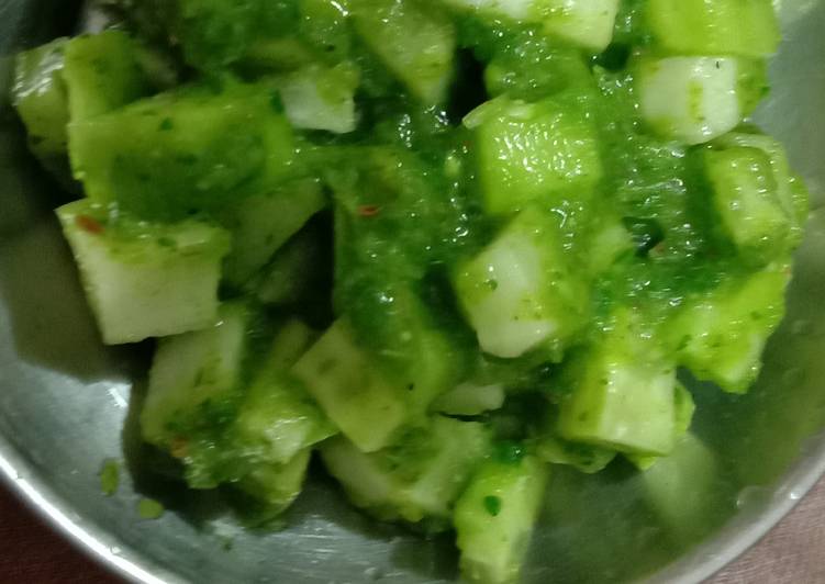 Recipe of Homemade Green chutney salad