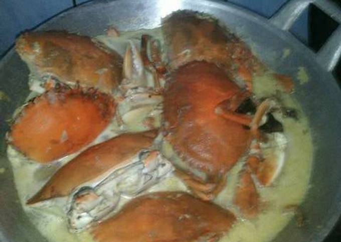 Standar Resep buat Kepiting kuah santan nyammy  lezat