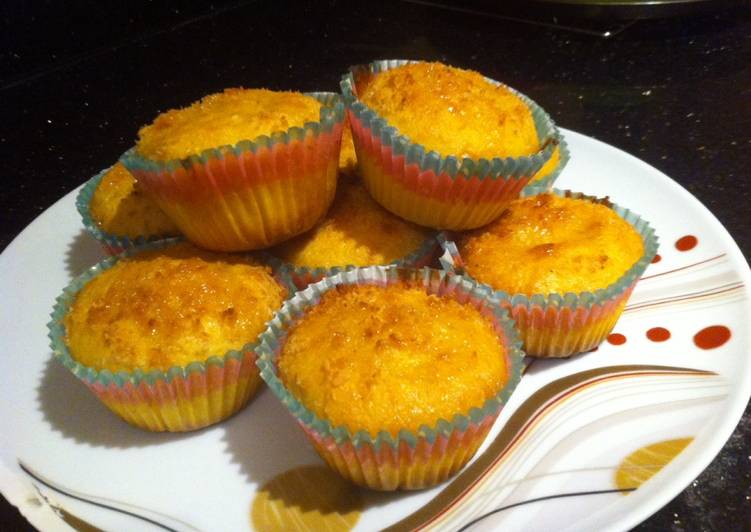 Steps to Prepare Favorite Carrots and coconut muffins