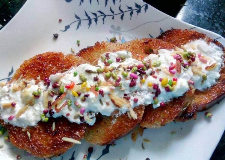 Bread malpua with twist