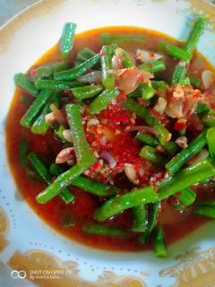Foto resep Tumis kacang panjang pedas