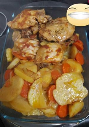 Una foto de Pollo a la Cacerola