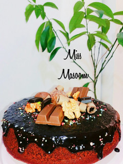 عکسی از دستور کیک نسکافه ای گردویی
