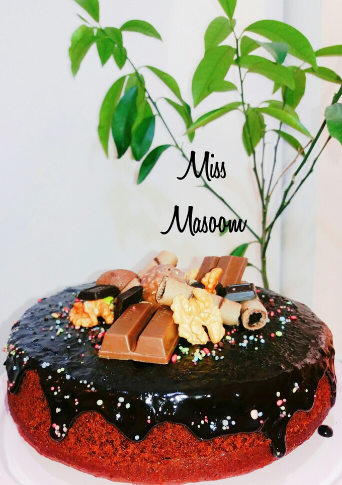 عکسی از دستور کیک نسکافه ای گردویی
