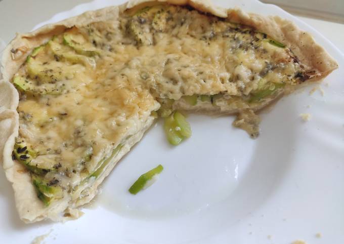 Пирог с кабачками в микроволновке