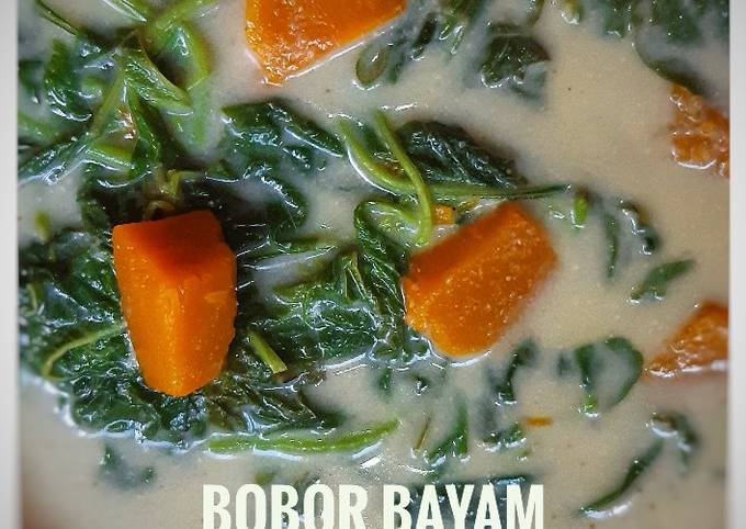 Bobor Bayam Labu Kuning