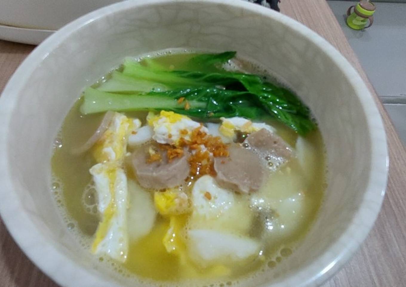 Telur kuah bakso