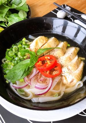A picture of Chicken Pho (Phở Gà).