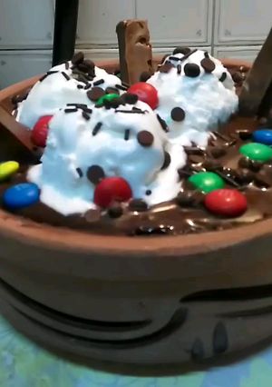 صورة لوصفة كيك سهل طاجن السعادة