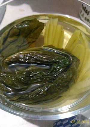 Foto resep Sawi asin homemade