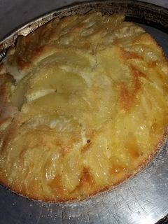 Una foto de Torta invertida de manzana