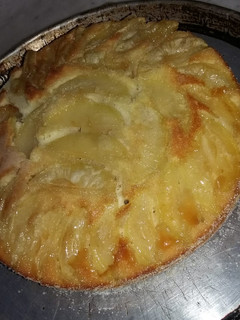 Una foto de Torta invertida de manzana