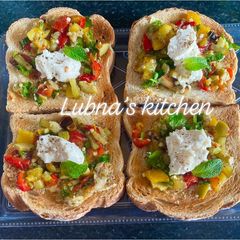 A picture of Red Pepper Bruschetta:.