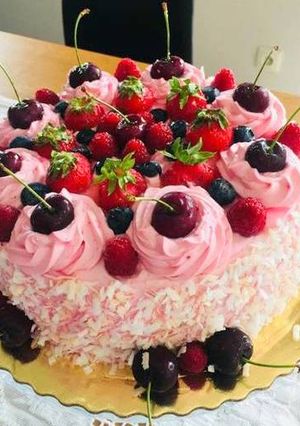 Zdjęcie przepisu Tort owocowy.