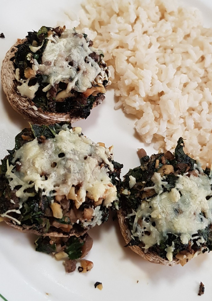 Una foto de Champiñones rellenos