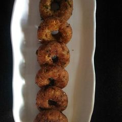 A picture of Donut Kebab (from leftover rice).