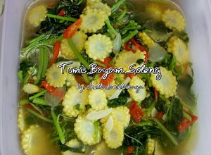 Foto resep Tumis Bayam Soleng