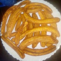 A picture of Deep Fried bananas.