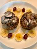 French toasts charcoal อาหารเช้าง่ายๆ