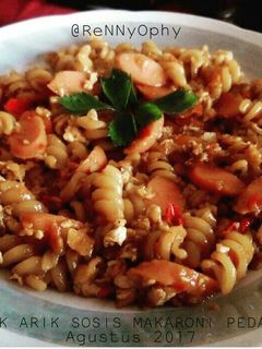 Foto resep Orak Arik Sosis Makaroni Pedas