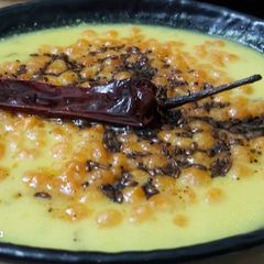 A picture of Boondi Dahi curry.
