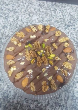 صورة لوصفة كيكة بصلصة الشوكولاتة