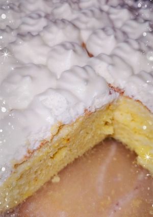 صورة لوصفة كيكة الزعفران 💛