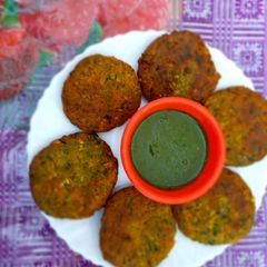 A picture of Maize flour Tikki.