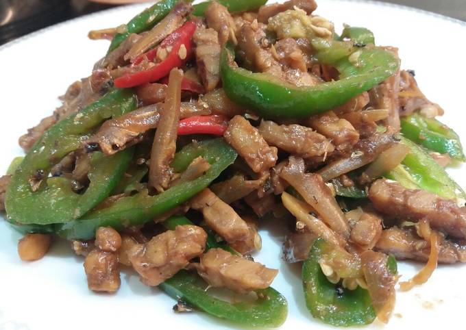 Ini dia! Resep memasak Oseng Tempe Teri Cabai ijo dijamin spesial