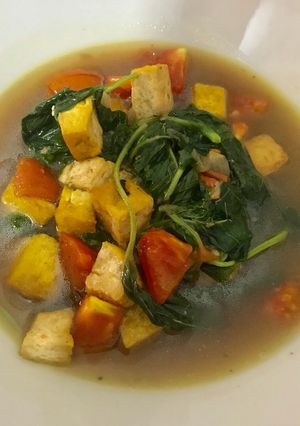 Foto resep Sayur Bayam Campur Tahu
