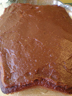 Una foto de Pastel vegano de chocolate y naranja