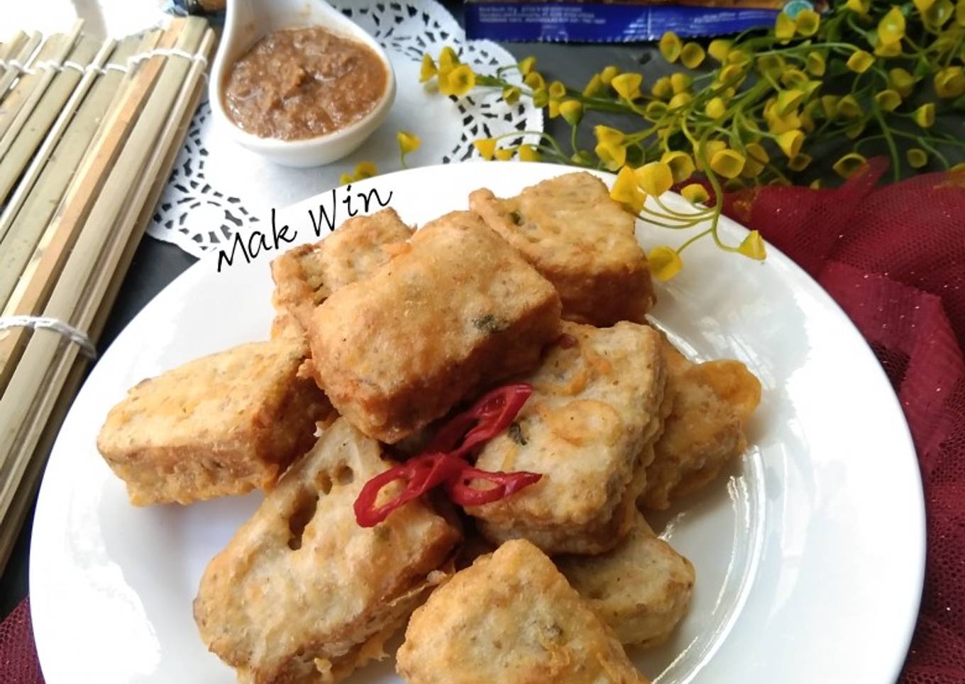 Tempe goreng sarden