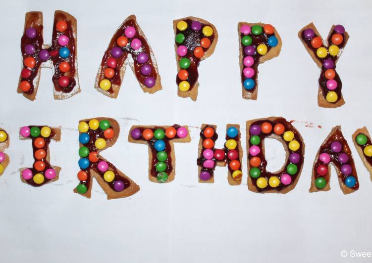 Step-by-Step Guide to Prepare Homemade Happy Birthday Cookies