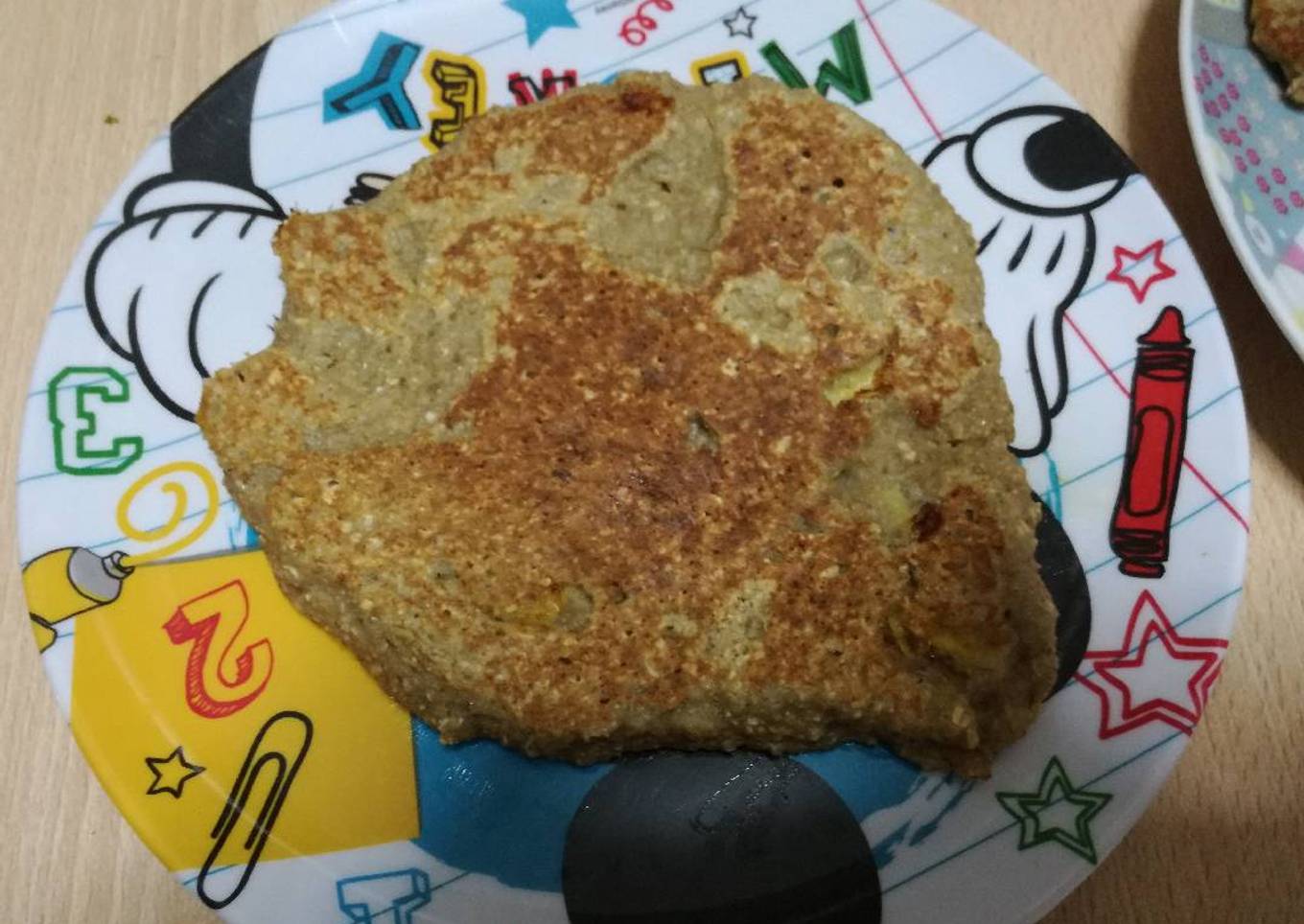 Tortitas de avena y plátano sin leche (BLW)