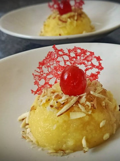 A picture of Bread Custard dessert.