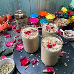 A picture of Holi Special Vegan Thandai | No Refined sugar.