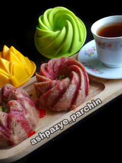 عکسی از دستور کیک با قالب پلاستیکی 🌸
