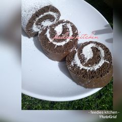 A picture of Chocolate Swiss roll.