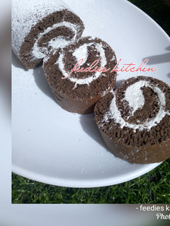 A picture of Chocolate Swiss roll.