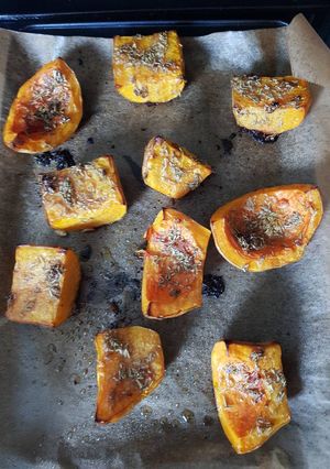 Sütőtök fűszerekkel recept fotója