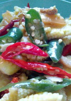 Foto resep Oseng jagung muda