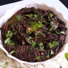 A picture of Laal Saag (Red Spinach).