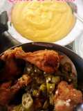 Frango com quiabo sem baba