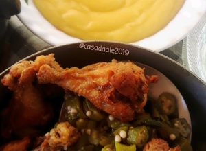 Foto de Frango com quiabo sem baba