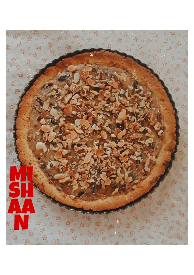 عکسی از دستور تارت خرما با فندوق و گردو (بادام)