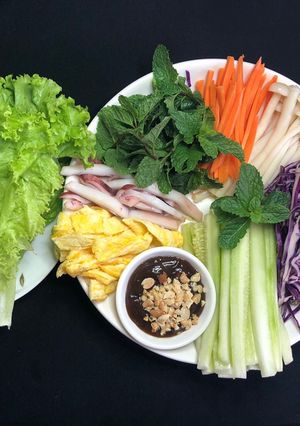 Hình của món Cuốn keto (bữa trưa).