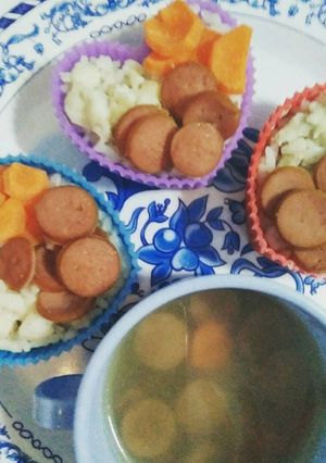 Foto resep Nasi tim panggang mpasi