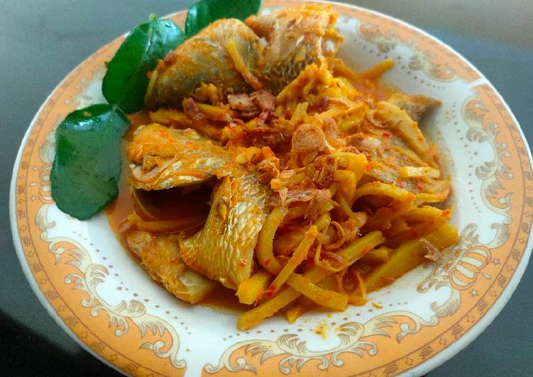 makanan Gulai Ikan Rebung Asam khas Bengkulu Jadi, Lezat Sekali
