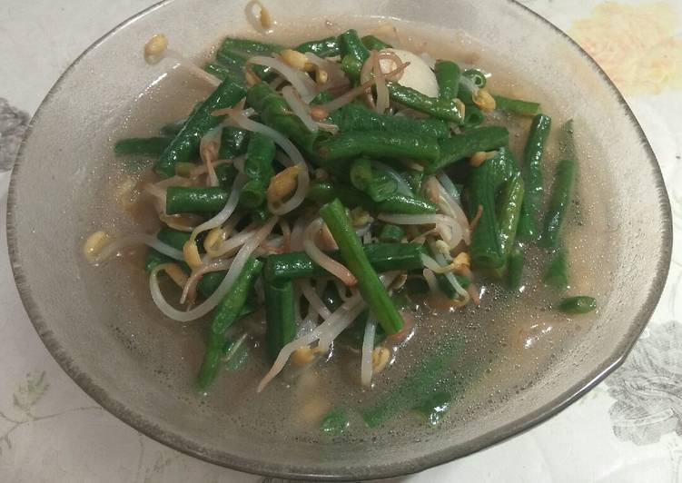 Tumis kacang panjang+Toge