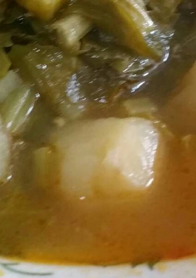 Una foto de Patatas con kale